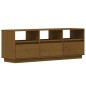 vidaXL Mueble de TV madera maciza de pino marrón miel 140x37x50 cm vidaXL Mueble de TV madera maciza de pino marrón miel 140x37x50 cm