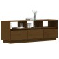 vidaXL Mueble de TV madera maciza de pino marrón miel 140x37x50 cm vidaXL Mueble de TV madera maciza de pino marrón miel 140x37x50 cm