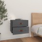 vidaXL Mesita de noche de pared gris 50x36x40 cm vidaXL Mesita de noche de pared gris 50x36x40 cm
