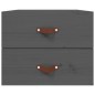 vidaXL Mesita de noche de pared gris 50x36x40 cm vidaXL Mesita de noche de pared gris 50x36x40 cm