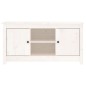 vidaXL Mueble para TV de madera maciza de pino blanco 103x36,5x52 cm