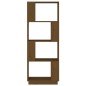 vidaXL Estantería/divisor espacios madera pino marrón miel 51x25x132cm vidaXL Estantería/divisor espacios madera pino marrón miel 51x25x132cm
