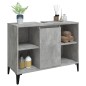 vidaXL Armario de lavabo madera contrachapada gris hormigón 80x33x60cm vidaXL Armario de lavabo madera contrachapada gris hormigón 80x33x60cm