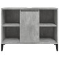 vidaXL Armario de lavabo madera contrachapada gris hormigón 80x33x60cm vidaXL Armario de lavabo madera contrachapada gris hormigón 80x33x60cm