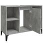 vidaXL Armario de lavabo madera contrachapada gris hormigón 80x33x60cm vidaXL Armario de lavabo madera contrachapada gris hormigón 80x33x60cm