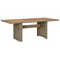 vidaXL Juego de comedor para jardín 9 piezas ratán sintético marrón