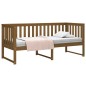 vidaXL Sofá cama de madera maciza de pino marrón miel 80x200 cm vidaXL Sofá cama de madera maciza de pino marrón miel 80x200 cm