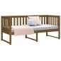 vidaXL Sofá cama de madera maciza de pino marrón miel 80x200 cm vidaXL Sofá cama de madera maciza de pino marrón miel 80x200 cm