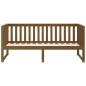 vidaXL Sofá cama de madera maciza de pino marrón miel 80x200 cm vidaXL Sofá cama de madera maciza de pino marrón miel 80x200 cm