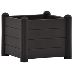 vidaXL Arriate de jardín PP gris antracita 43x43x35 cm