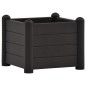 vidaXL Arriate de jardín PP gris antracita 43x43x35 cm vidaXL Arriate de jardín PP gris antracita 43x43x35 cm