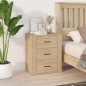 vidaXL Mesita de noche madera contrachapada roble sonoma 50x36x60 cm vidaXL Mesita de noche madera contrachapada roble sonoma 50x36x60 cm