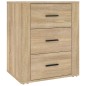 vidaXL Mesita de noche madera contrachapada roble sonoma 50x36x60 cm vidaXL Mesita de noche madera contrachapada roble sonoma 50x36x60 cm