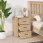 vidaXL Mesita de noche madera contrachapada roble sonoma 50x36x60 cm vidaXL Mesita de noche madera contrachapada roble sonoma 50x36x60 cm