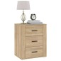 vidaXL Mesita de noche madera contrachapada roble sonoma 50x36x60 cm vidaXL Mesita de noche madera contrachapada roble sonoma 50x36x60 cm