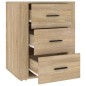 vidaXL Mesita de noche madera contrachapada roble sonoma 50x36x60 cm vidaXL Mesita de noche madera contrachapada roble sonoma 50x36x60 cm