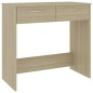vidaXL Escritorio madera contrachapada color roble Sonoma 80x40x75 cm vidaXL Escritorio madera contrachapada color roble Sonoma 80x40x75 cm