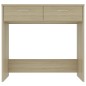 vidaXL Escritorio madera contrachapada color roble Sonoma 80x40x75 cm vidaXL Escritorio madera contrachapada color roble Sonoma 80x40x75 cm