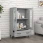 vidaXL Aparador alto de madera contrachapada gris Sonoma 70x31x115 cm vidaXL Aparador alto de madera contrachapada gris Sonoma 70x31x115 cm