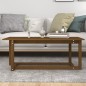 vidaXL Mesa de centro madera maciza de pino marrón miel 110x55x45 cm vidaXL Mesa de centro madera maciza de pino marrón miel 110x55x45 cm