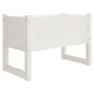vidaXL Jardinera madera maciza de pino blanco 78x40x52 cm vidaXL Jardinera madera maciza de pino blanco 78x40x52 cm