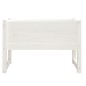 vidaXL Jardinera madera maciza de pino blanco 78x40x52 cm vidaXL Jardinera madera maciza de pino blanco 78x40x52 cm