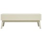 vidaXL Mesa de centro con 2 cajones tallados madera gris 110x50x40 cm vidaXL Mesa de centro con 2 cajones tallados madera gris 110x50x40 cm