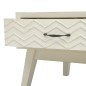 vidaXL Mesa de centro con 2 cajones tallados madera gris 110x50x40 cm vidaXL Mesa de centro con 2 cajones tallados madera gris 110x50x40 cm