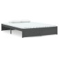 vidaXL Estructura de cama de madera maciza gris 140x200 cm vidaXL Estructura de cama de madera maciza gris 140x200 cm
