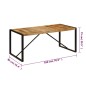 vidaXL Mesa de comedor 180x90x75 cm madera maciza de mango vidaXL Mesa de comedor 180x90x75 cm madera maciza de mango