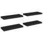 vidaXL Estante flotante de pared 4 uds MDF negro 60x23,5x3,8 cm vidaXL Estante flotante de pared 4 uds MDF negro 60x23,5x3,8 cm