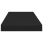 vidaXL Estante flotante de pared 4 uds MDF negro 60x23,5x3,8 cm vidaXL Estante flotante de pared 4 uds MDF negro 60x23,5x3,8 cm