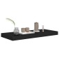 vidaXL Estante flotante de pared 4 uds MDF negro 60x23,5x3,8 cm vidaXL Estante flotante de pared 4 uds MDF negro 60x23,5x3,8 cm