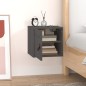 vidaXL Armario de pared de madera maciza de pino gris 31,5x30x30 cm vidaXL Armario de pared de madera maciza de pino gris 31,5x30x30 cm