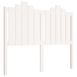 vidaXL Cabecero de cama madera maciza de pino blanco 126x4x110 cm