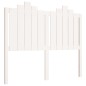 vidaXL Cabecero de cama madera maciza de pino blanco 126x4x110 cm vidaXL Cabecero de cama madera maciza de pino blanco 126x4x110 cm
