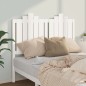vidaXL Cabecero de cama madera maciza de pino blanco 126x4x110 cm vidaXL Cabecero de cama madera maciza de pino blanco 126x4x110 cm