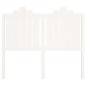 vidaXL Cabecero de cama madera maciza de pino blanco 126x4x110 cm vidaXL Cabecero de cama madera maciza de pino blanco 126x4x110 cm