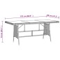 vidaXL Juego de comedor de jardín 9 piezas ratán sintético negro vidaXL Juego de comedor de jardín 9 piezas ratán sintético negro