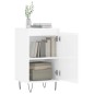 vidaXL Aparadores 2 uds madera de ingeniería blanco brillo 40x35x70 cm