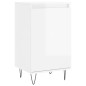 vidaXL Aparadores 2 uds madera de ingeniería blanco brillo 40x35x70 cm