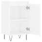 vidaXL Aparadores 2 uds madera de ingeniería blanco brillo 40x35x70 cm
