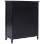 vidaXL Armario auxiliar 6 cajones madera paulownia negro 60x30x75 cm vidaXL Armario auxiliar 6 cajones madera paulownia negro 60x30x75 cm