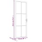 vidaXL Puerta interior vidrio EGS y aluminio negro 76x201,5 cm vidaXL Puerta interior vidrio EGS y aluminio negro 76x201,5 cm