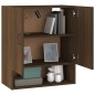 vidaXL Armario de pared madera contrachapada marrón roble 60x31x70 cm vidaXL Armario de pared madera contrachapada marrón roble 60x31x70 cm