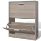 vidaXL Mueble zapaterocolor roble con 2 compartimentos vidaXL Mueble zapaterocolor roble con 2 compartimentos