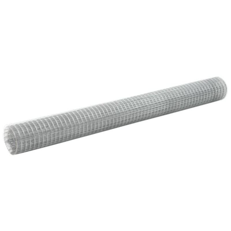 vidaXL Malla de alambre de acero galvanizado plateada 10x1,5 m vidaXL Malla de alambre de acero galvanizado plateada 10x1,5 m