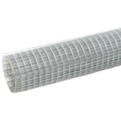 vidaXL Malla de alambre de acero galvanizado plateada 10x1,5 m