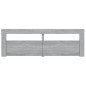 vidaXL Mueble de TV con luces LED gris Sonoma 120x35x40 cm