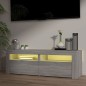 vidaXL Mueble de TV con luces LED gris Sonoma 120x35x40 cm
